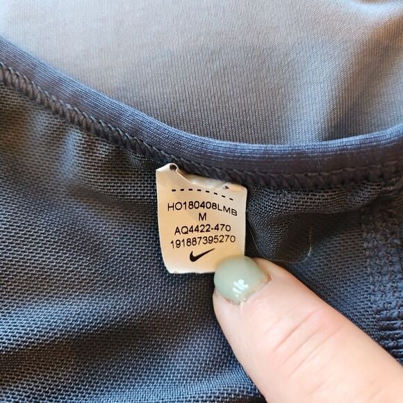 Nike Dri Fit Sports Bra Women's Medium Grey Hot Pink, Athletic, Workout, Gym - Picture 6 of 6